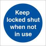 Keep locked shut