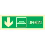 Lifeboat arrow  down left