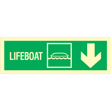 Lifeboat arrow down right