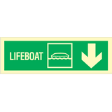 Lifeboat arrow down right