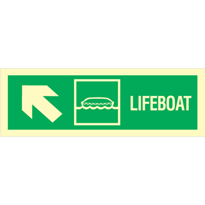 Lifeboat arrow up left