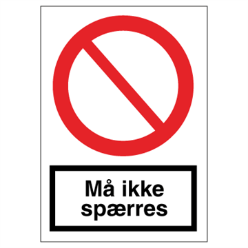 F 101 Må ikke spærres