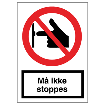 Må ikke stoppes - Plast - 148 x 105 mm