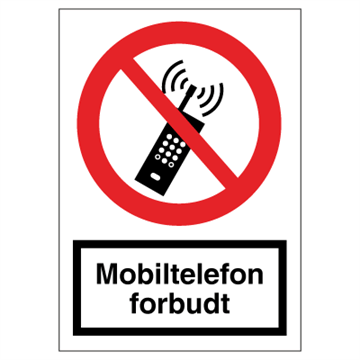 F 116 Mobiltelefon forbudt