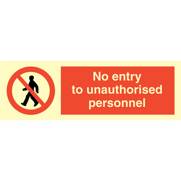 No entry to unauthorised personnel