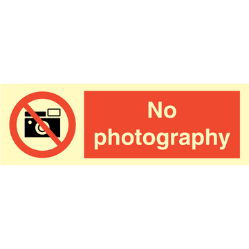 No photography