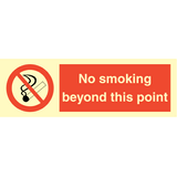 No smoking beyond this point