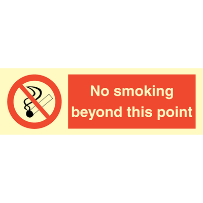 No smoking beyond this point