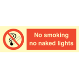 No smoking no naked lights