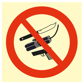 No weapons