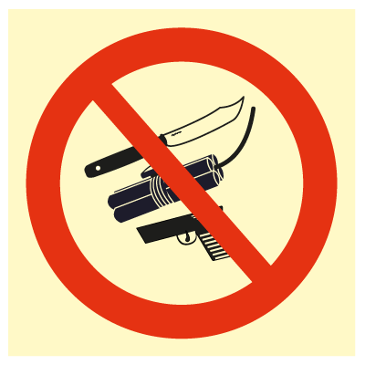 No weapons