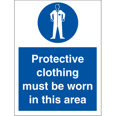 Protective clothing must be worn