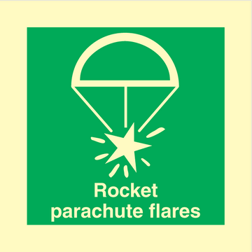 Rocket parachute flares