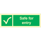 Safe for entry