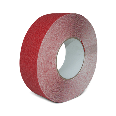 Skridsikker tape - Rød - 50 mm x 18 m