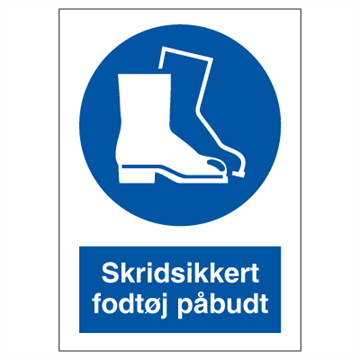 P 210 Skridsikkert fodtøj påbudt