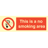 This is a no smoking area