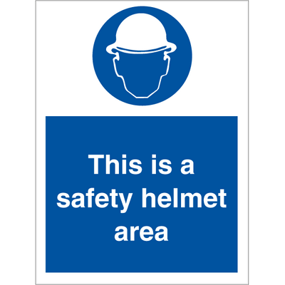 This is a satety helmet area