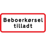 UC 20,6 Beboerkørsel tilladt