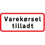 UC 20,7 Varekørsel tilladt