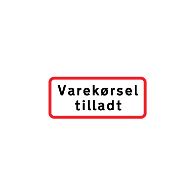 UC 20,7 Varekørsel tilladt