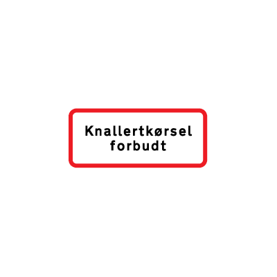 UC 22,1 Knallertkørsel forbudt