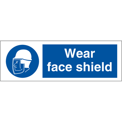 Wear face shield