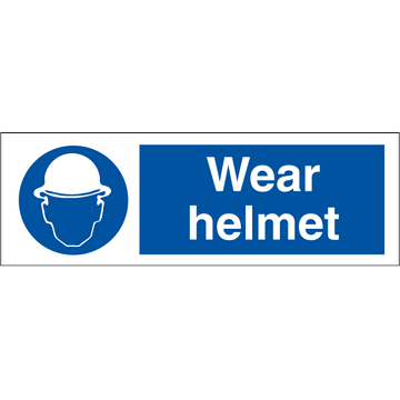 Wear helmet