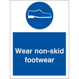 Wear non-skid footwear