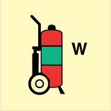 Wheeled fire extinguisher H